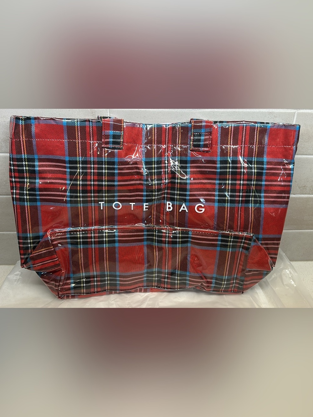 Alore Plaid Tote Bag